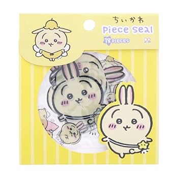 Amazon | サンスター文具 ちいかわ シール ピースシール うさぎ